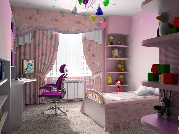Красивая детская комната.