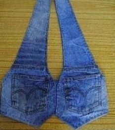 Модная жилетка из старых джинсов