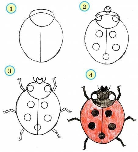 Рисуем с малышами насекомых