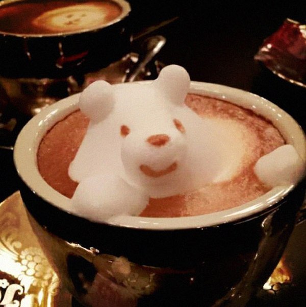 3D кофейное искусство