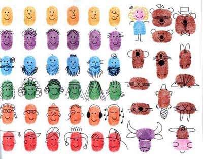 Творчество с детьми: пальчиковые рисунки