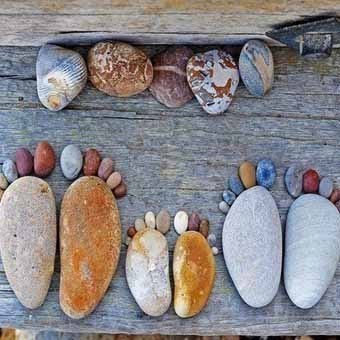 Необычный дизайн из камней в вашем саду