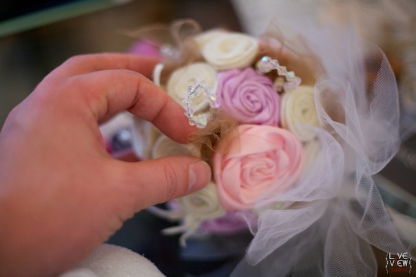 Текстильный свадебный букет своими руками. Мастер-класс