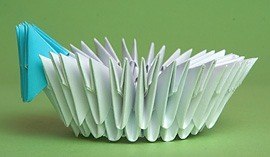 Заяц оригами из модулей