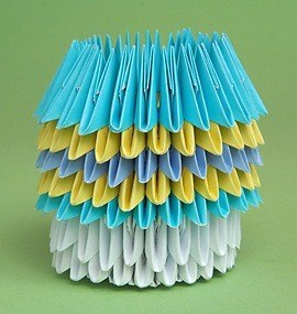 Заяц оригами из модулей