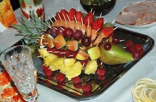 Идеи оформления фруктовых тарелок