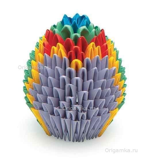 Модульное оригами: попугай