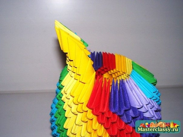 Модульное оригами. Ваза для цветов.