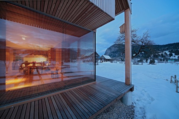 Alpine Hut — дом для семейного отдыха в Альпах.Размеры: 6 на 11 м.