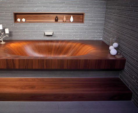 Стиль деревянной ванны