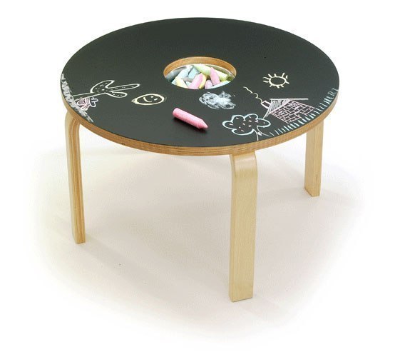 Забавный стол для детской комнаты, на котором можно рисовать