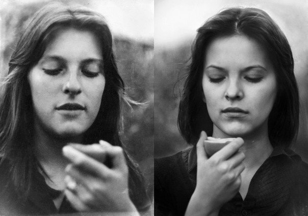 Британский фотограф Агне Хенрико в рамках своего нового проекта «Мама и дочь» решила взять старые снимки своей матери и сфотографироваться точно в таких же позах, что и она в 1975 году.