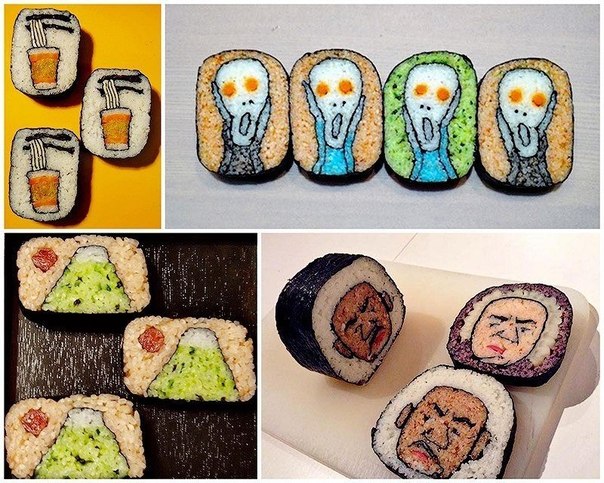 Удивительный суши-арт