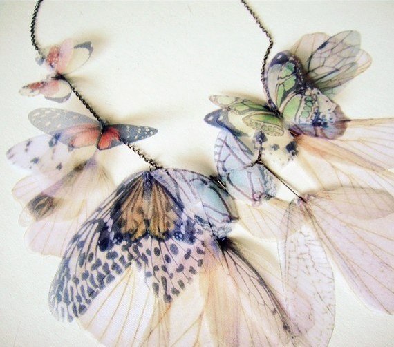 Очаровательные бабочки из органзы