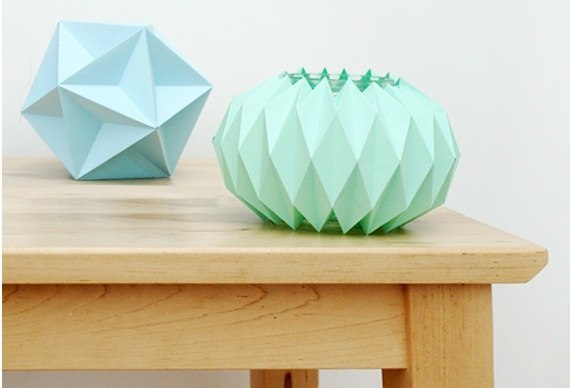 Бумажный геометрический декор вазочки. МК. Шаблон в прикреплении.