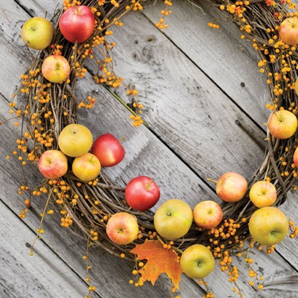 Яблоки - для осеннего декора дома!