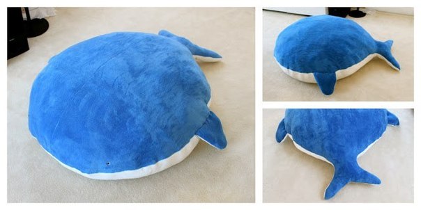 Напольная подушка в виде кита