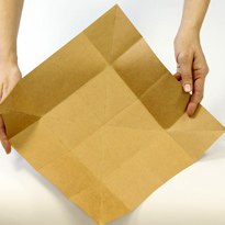 Граненая подарочная коробочка своими руками: оригами