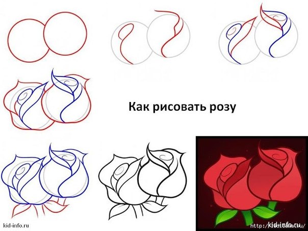Рисуем розы