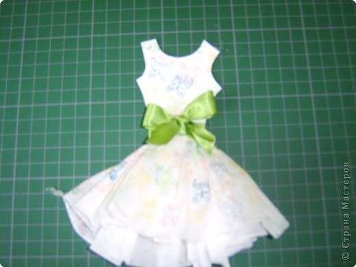 Как сделать платье из бумажных салфеток