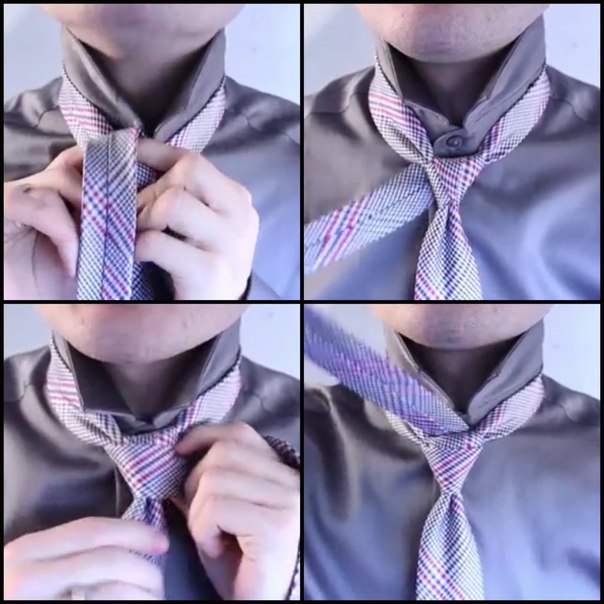 Красивый узел для галстука