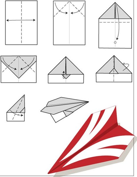 10 моделей бумажных самолетов своими руками