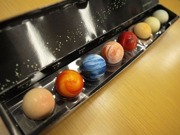 Planetary Chocolate, коробка шоколадных планет